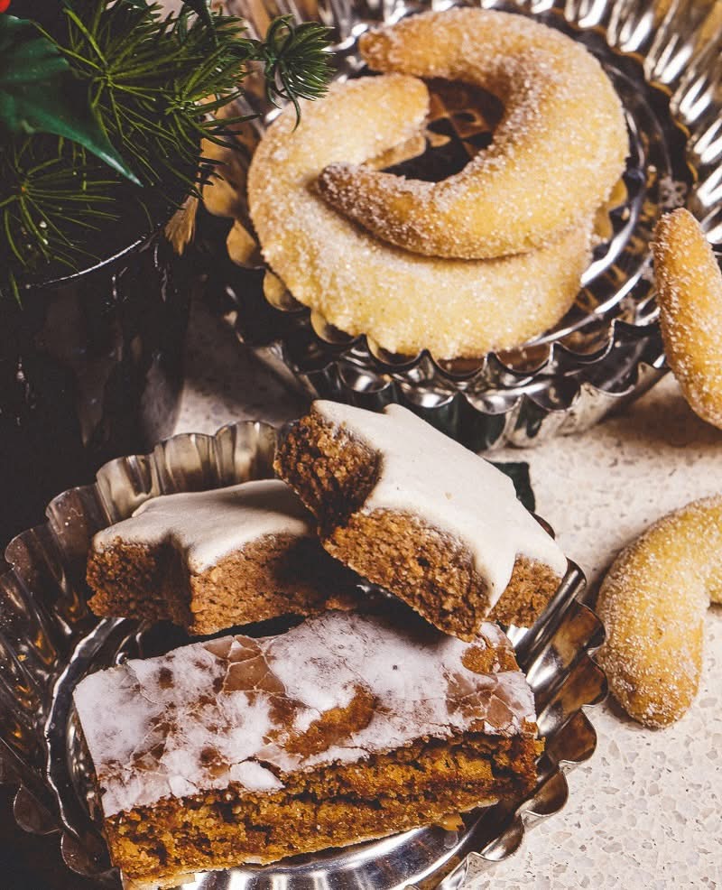 Weihnachtliches Plätzchensortiment der Pâtisserie Ludwig